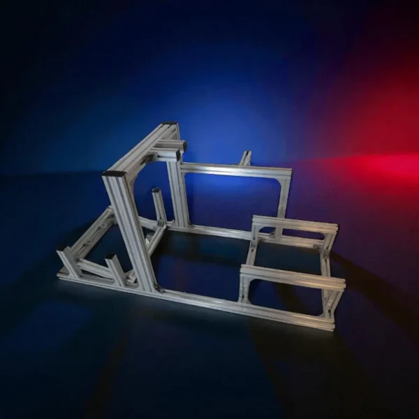 Kit cockpit simracing GT2 – Estructura de aluminio con soporte para shifter