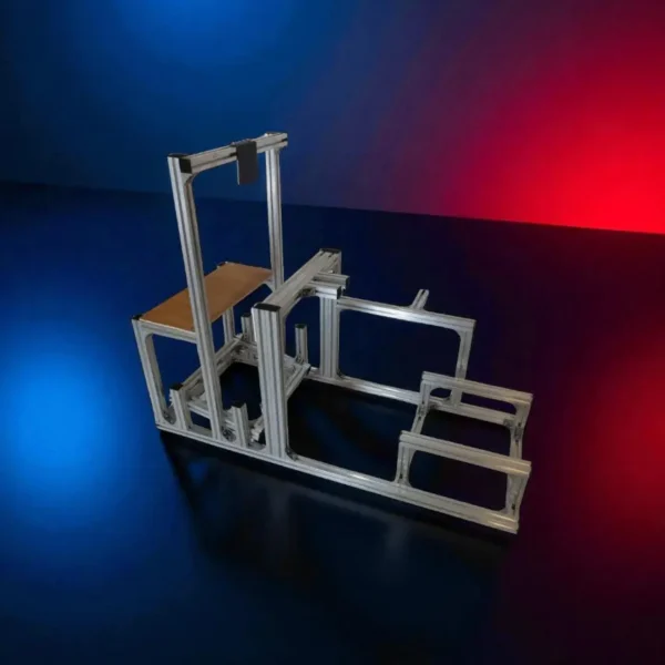 Kit cockpit simracing GT2 – Estructura de aluminio con soporte para shifter - Imagen 4